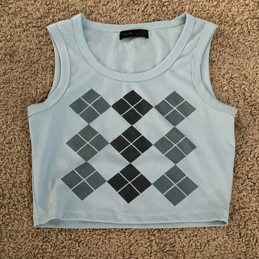 Checkered Croptop